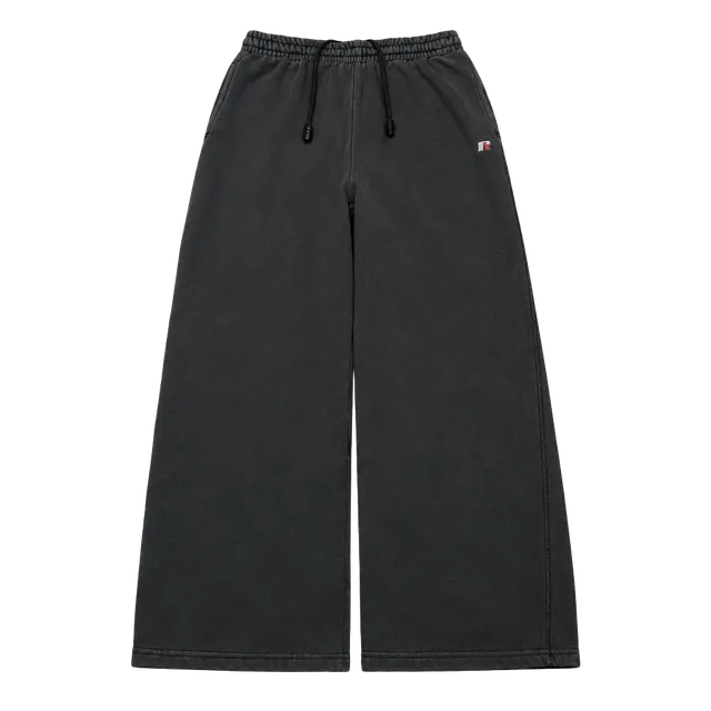 Russell Athletic Sweatpants Size M 32-34 Black Fleece Drawstring