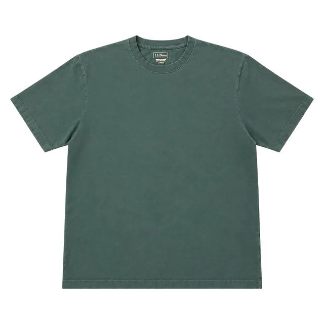 L.L. Bean Traditional Fit T-Shirt Size L Reg Green Cotton