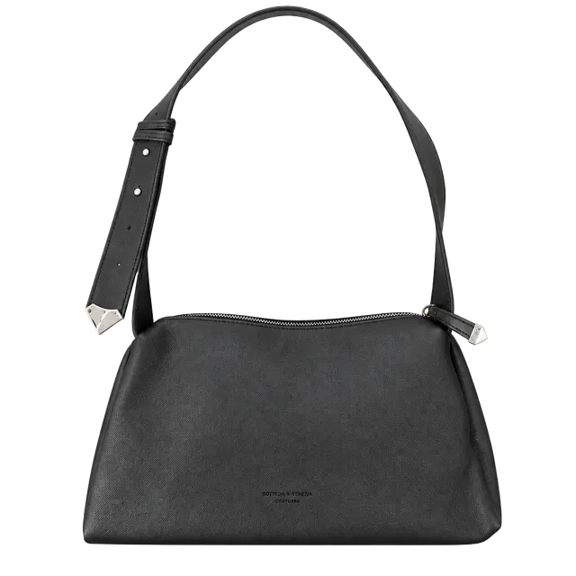 LUP 4 Bonfor & Voulia Black Leather Shoulder Bag