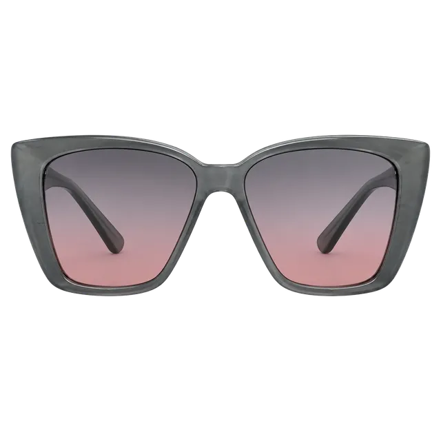 Unbranded Cat Eye Sunglasses Gray Pink Gradient