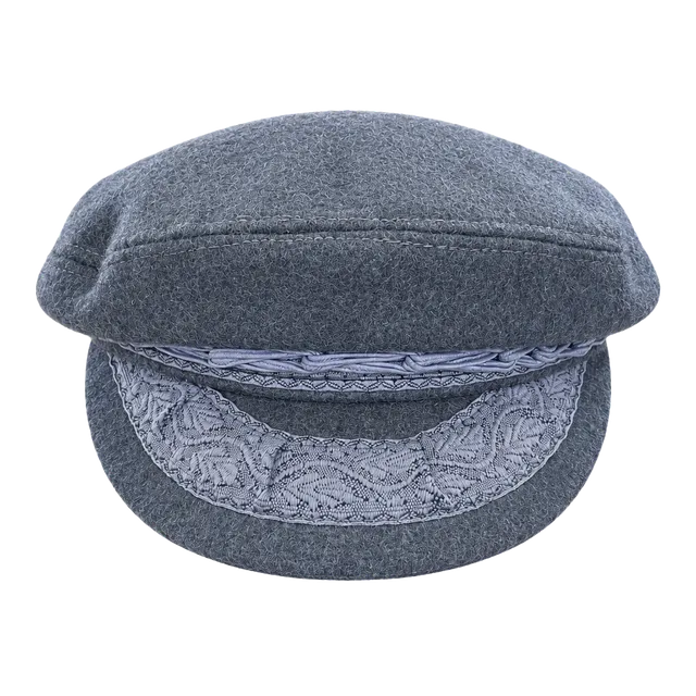 Dorfman Pacific Co. Authentic Fisherman's Cap Gray Wool Blend Made in Greece