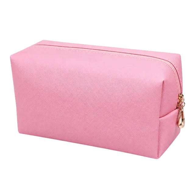 Unique Bargains PU Leather Waterproof Makeup Bag Cosmetic Case ...,