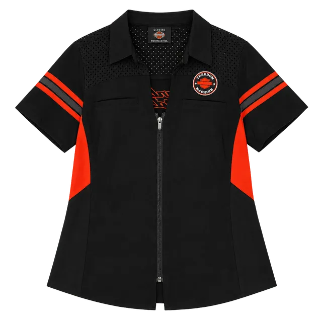 Harley-Davidson Freedom Machine Zip Up Shirt Size L