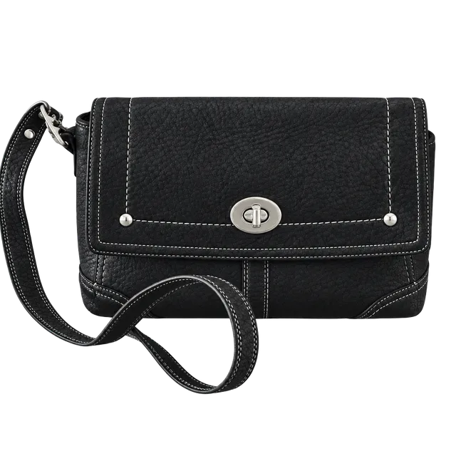 Coach Leather Turnlock Shoulder Bag F13957