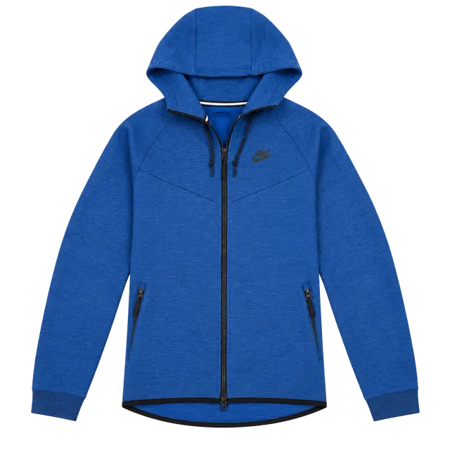 Nike Tech Fleece Full Zip Hoodie Size M Blue Speckled