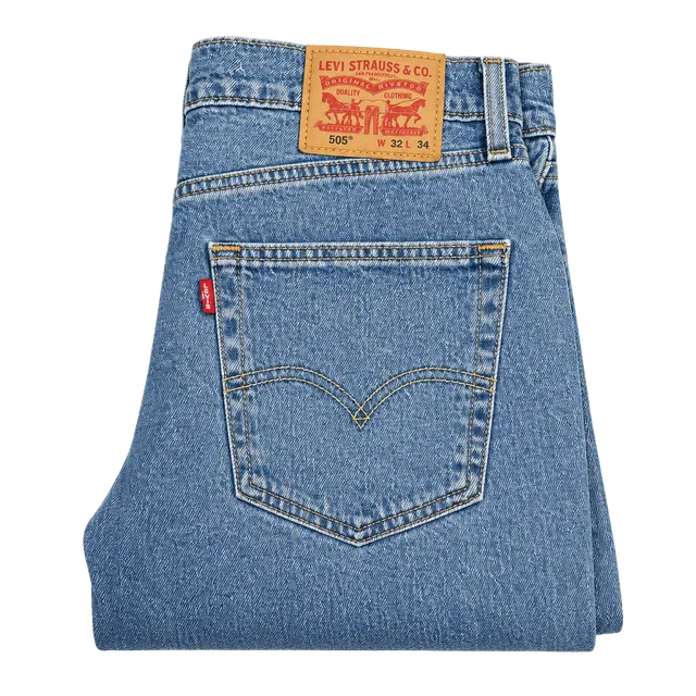 Levi's 505 Regular Fit Jeans Size 32x34 BlueDenim Straight Leg
