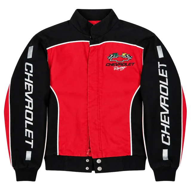 Racing Champions Chevrolet Racing Nascar Jacket Size S Red Black