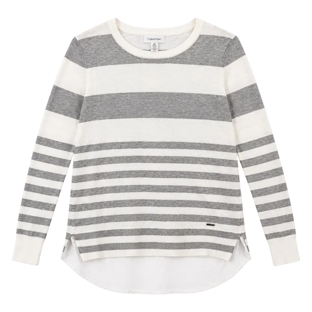 Calvin Klein Women's Striped top Size M NWT