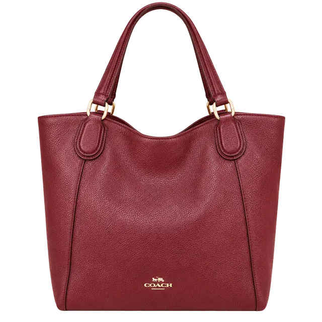 Coach Leather Two-Way Burgandy Bag- Perfect Color for Fall