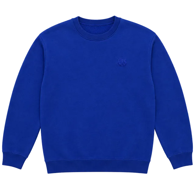 US Olympic Committee Sweatshirt Size Large Blue Crewneck