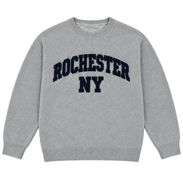 New York Popular Rochester NY Sweatshirt Size 2XL Blue Crewneck Pullover