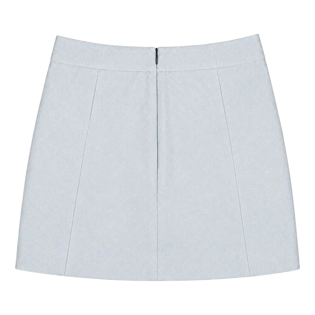 Calvin Klein Skort Size 8 White Sand Lyocell Linen Blend New with Tags