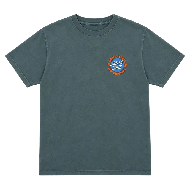 Santa Cruz T-Shirt Size L Blue Cotton Graphic Skate Logo