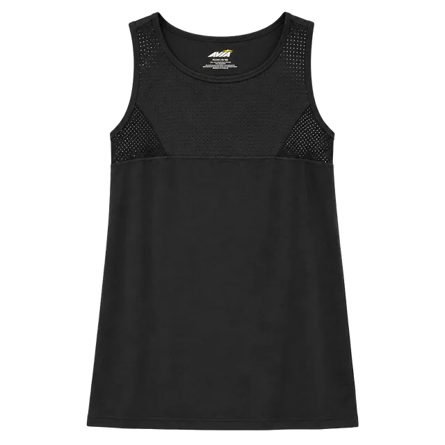 Avia Athletic Tank Top Size XL Black Mesh