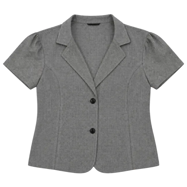 Counterparts Women’s Black White Houndstooth Blazer Jacket Size 32W Stretch