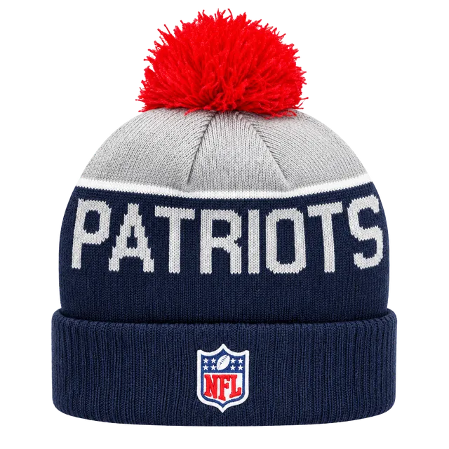 New Era New England Patriots Knit Beanie Hat Pom Pom