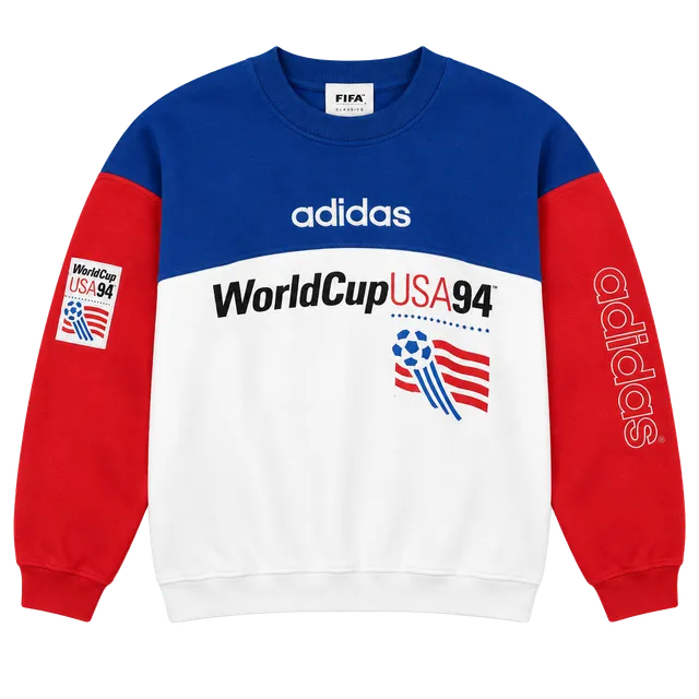 Adidas FIFA World Cup USA 94 Sweatshirt Size M Blue Red White