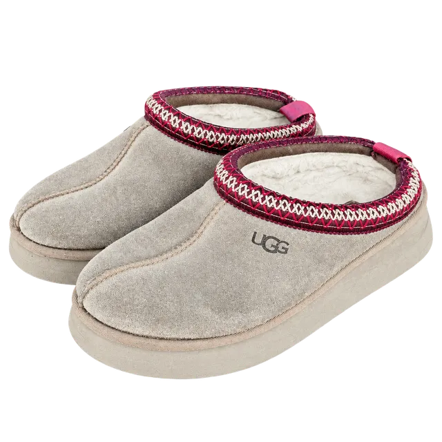 UGG Tazz II Platform Slippers Chestnut Brown Suede Size 9