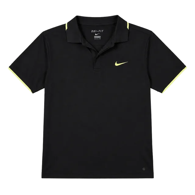 Nike Dri-Fit Polo Shirt Size XXL Black Neon Yellow Golf Tennis