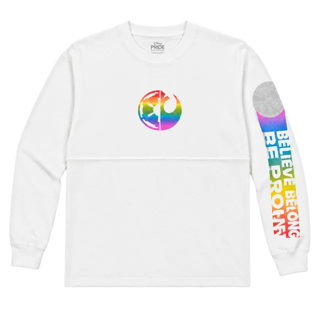 Disney Parks Star Wars Pride Spirit Jersey Size S White