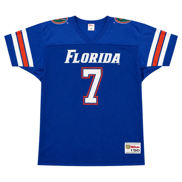 Vintage Wilson Florida Gators Football Jersey Size XL/50 Blue #7 