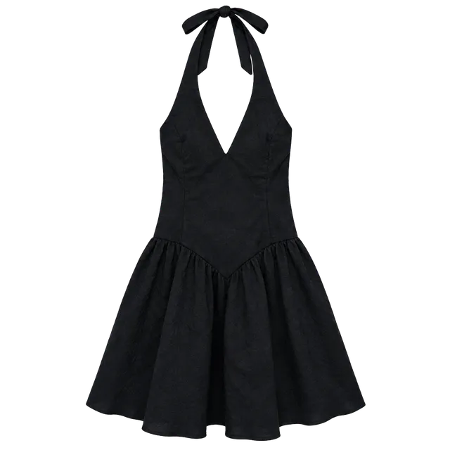 Wild Fable Halter Dress Size S Black