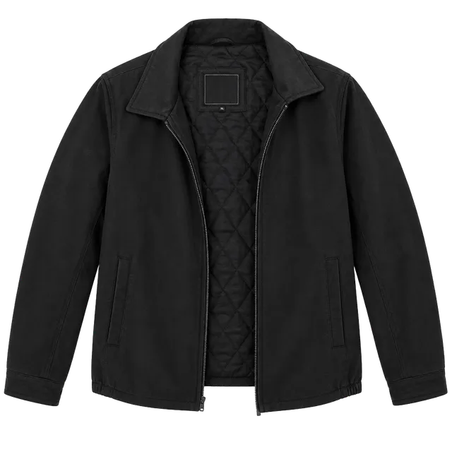 Excelled Leather Jacket Size 2XL Black Quilted