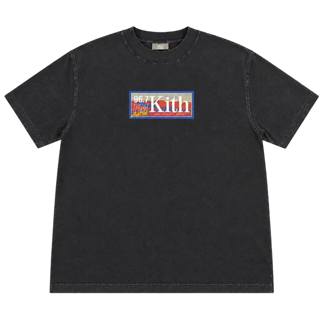 Kith 96.7 FM High Fidelity Audio Graphic T-Shirt Black Size M (OF)