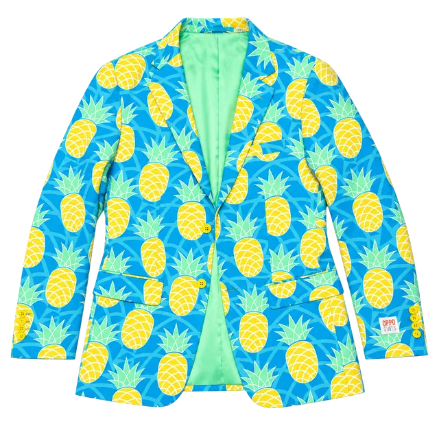 OppoSuits Shineapple Blazer Size US 36 Pineapple Party Suit Jacket