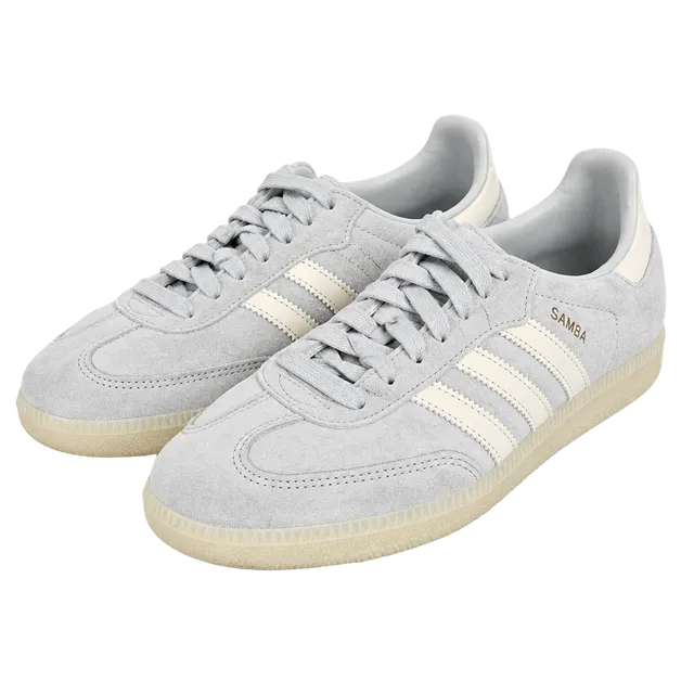 Adidas Samba Grey Blue Suede Sneakers