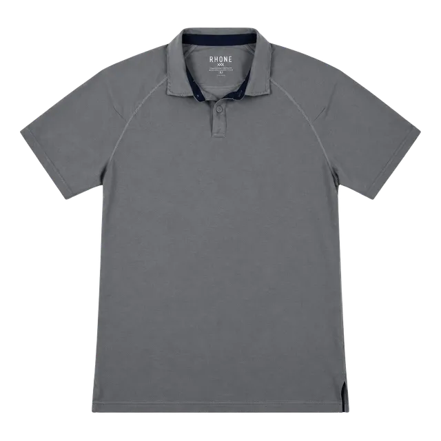 Rhone Golf Polo Shirt Size S Gray Performance Short Sleeve