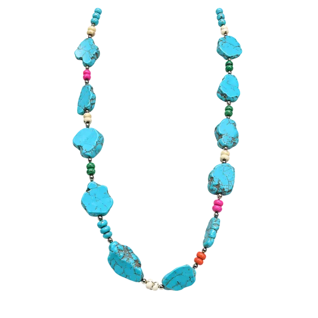 Turquoise stone necklace