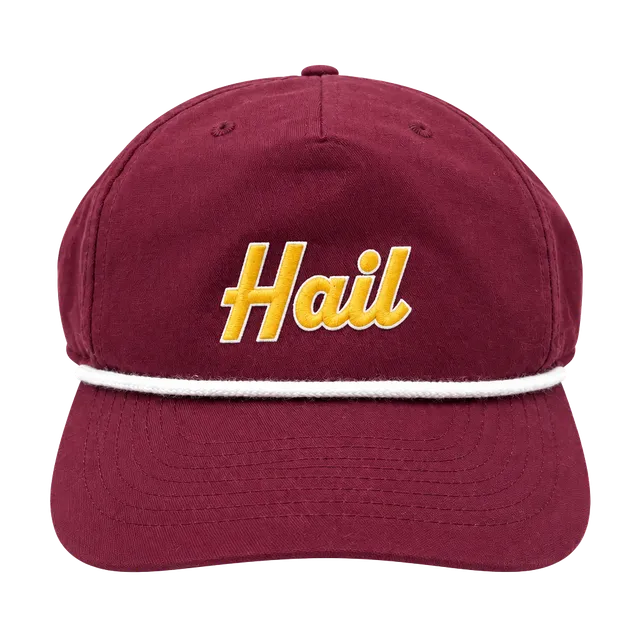 Washington Commanders Hail Rope Snapback Hat Maroon Red Gold Yellow Richardson