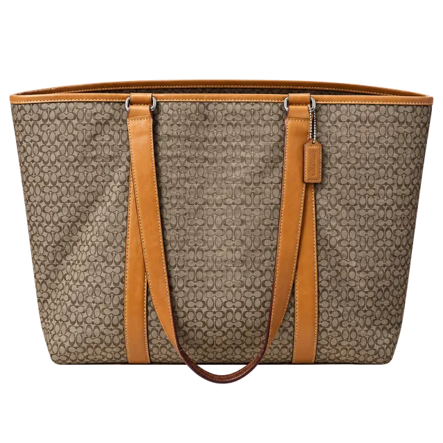 Y2K Coach F77014 Hampton Signature Jacquard Carryall Bag