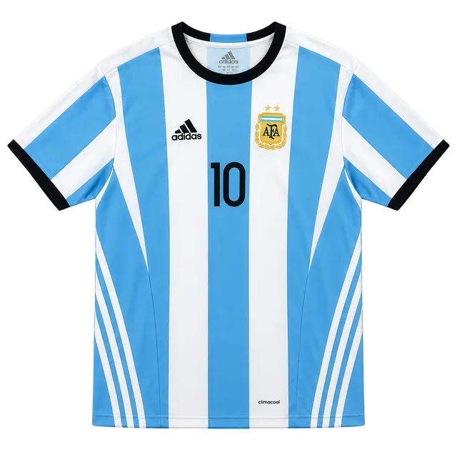 Adidas Argentina Messi 10 Soccer Jersey Size XXL Blue White