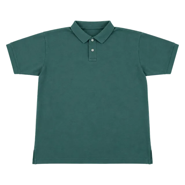 Lands' End Short Sleeve Polo Shirt Size L Green Cotton Made in USA
