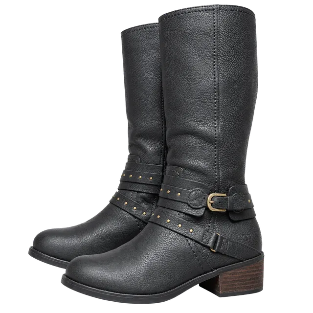 UGG Esplanade black leather riding boots zip women’s size 8 1/2