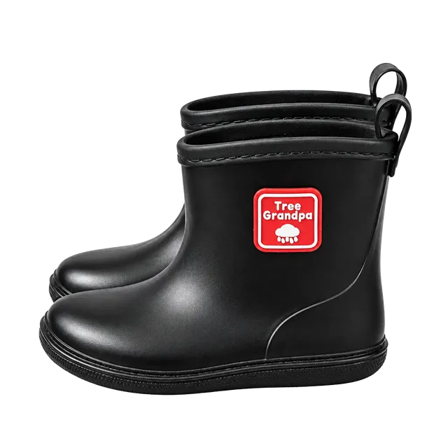 Tree Grandpa Rain Boots Size 13.0 Black Waterproof