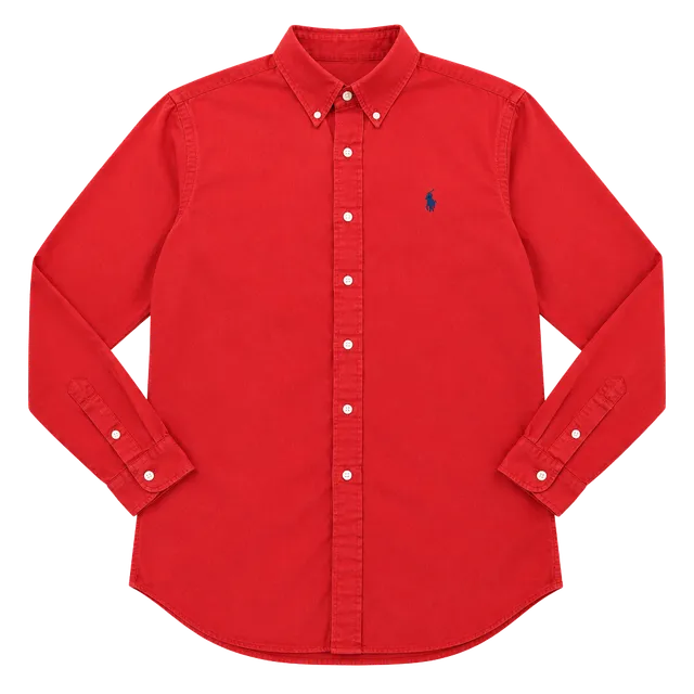 Ralph Lauren Men’s XL Red Classic Fit Long Sleeve Button Down Shirt