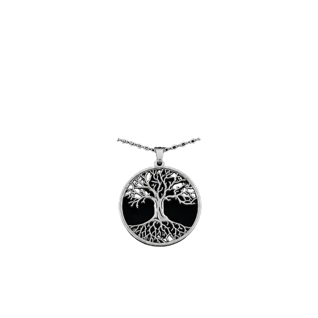Stainless Steel Tree of Life Necklace with Gift Box