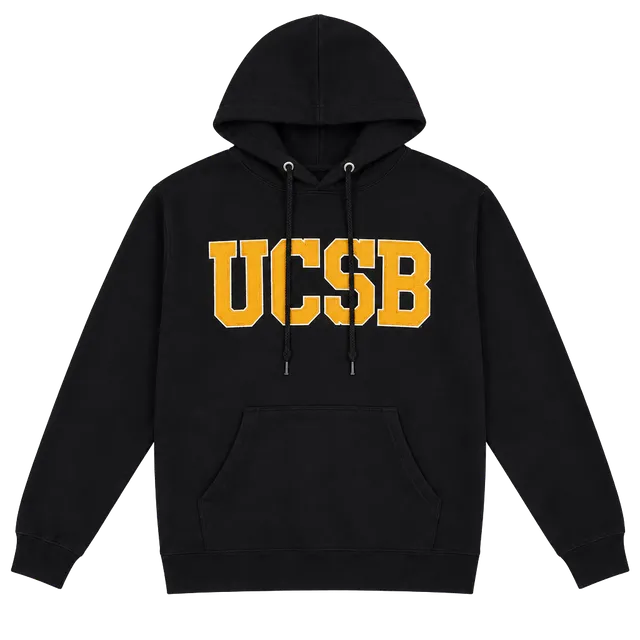 Champion UCSB Hoodie Size L Navy Blue Collegiate Applique