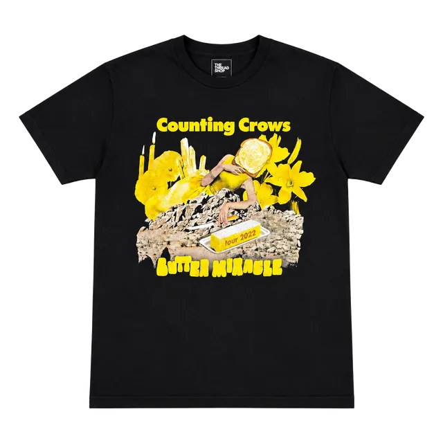 The Thread Shop Counting Crows Butter Miracle Tour 2022 T-Shirt Black