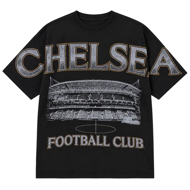Chelsea Football Club Official Merchandise T-Shirt XL Black Stadium Graphic