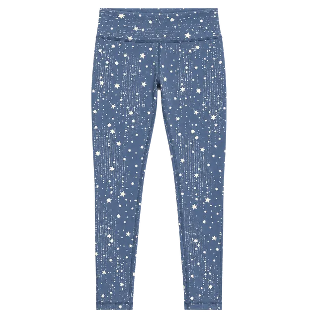 Aerie Chill Play Move Leggings XS Blue White Star Print Yoga Lounge Pants