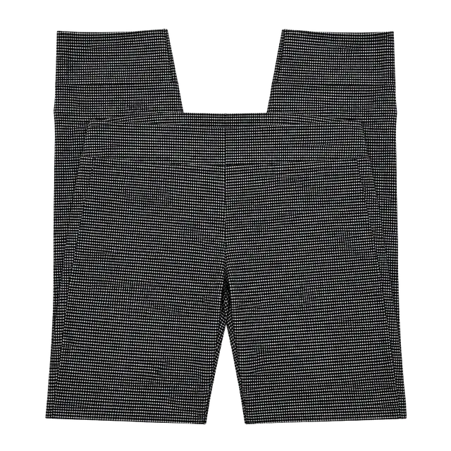 Hilary Radley Pull-On Pants Size XL Black White Houndstooth Slim Ankle