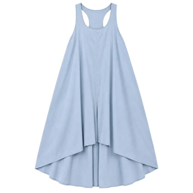 Halara Breezeful Dress Light Blue High-Low Mini