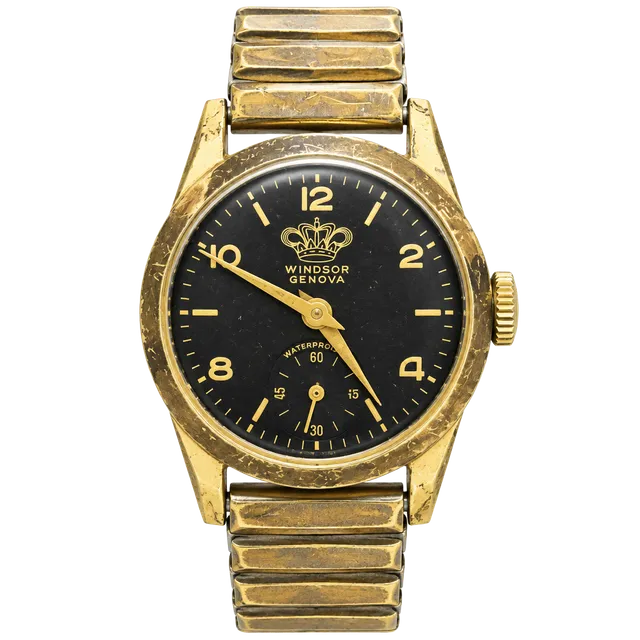 Windsor Geneva Vintage Swiss Antimagnetic Mechanical Watch needs pin in band 