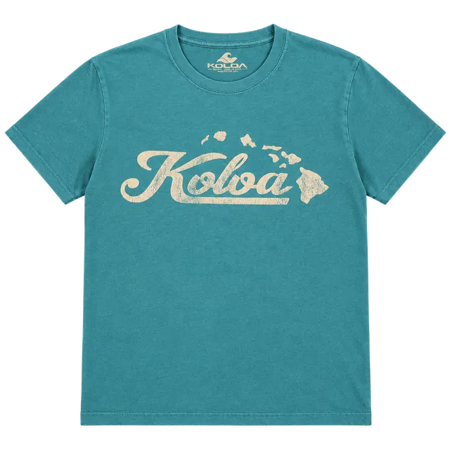 Koloa Surf Company Graphic T-Shirt Size Adult 2XLT Teal