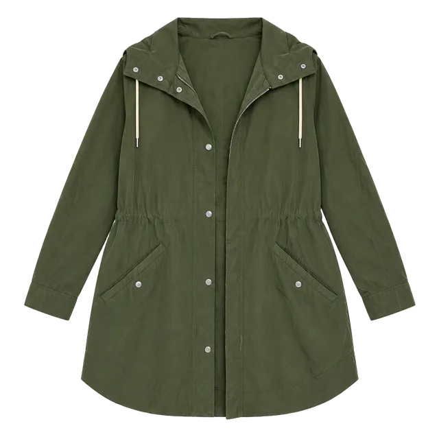 Old Navy Hooded Utility Jacket Size S Petite Olive Green