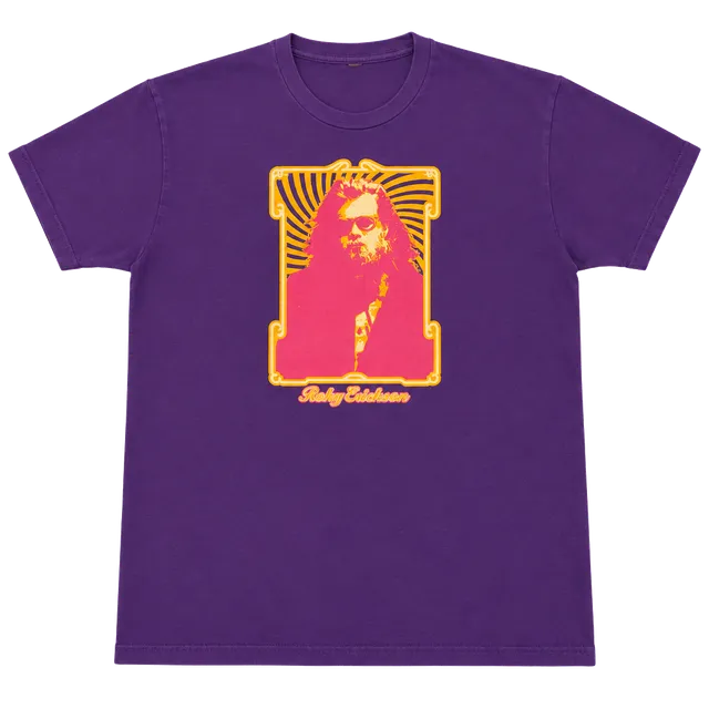 Roky Erickson Graphic Print T-Shirt Purple L